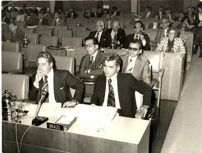 At U.N. Codex Alimentarius meeting (1976)